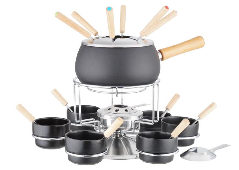 BLACK MATTE ENAMEL FONDUE 23PC EVA
Cod. 070621