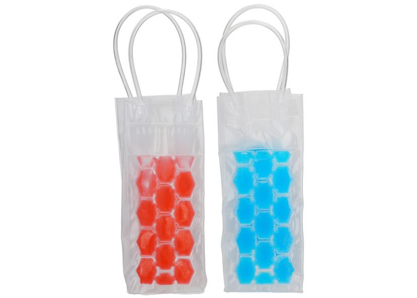 KÜHLTASCHE FÜR FLASCHEN GEL FARBEN SORTIERT 9,5X9,5X25CM EVA Art. 072038