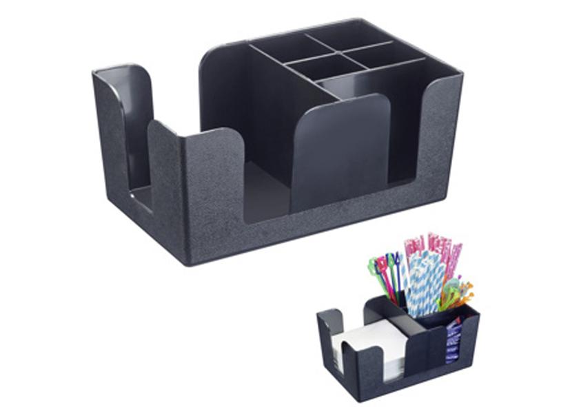 BAR-ORGANIZER, 6 FÄCHER, ABS SCHWARZ, 24X14,5X10,6 CM WESTMARK Art.-Nr. 072106