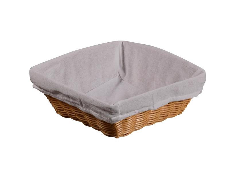 KESPER Brotkorb aus Kunststoff mit Stoffeinlage 24X24X9CM Art.-Nr. 072271