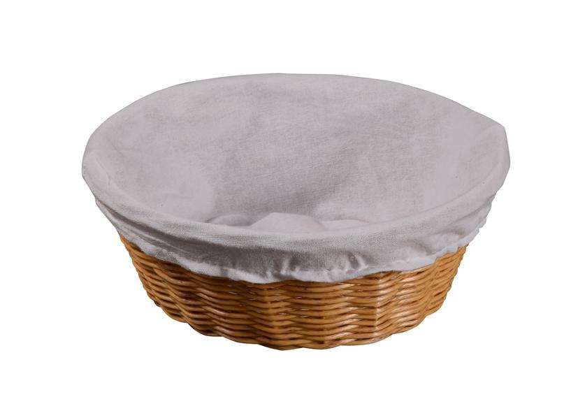 BROTKORB KUNSTSTOFFBESCHICHTET MIT STOFFEINLAGE Ø25X9CM KESPER
Artikel-Nr. 072272