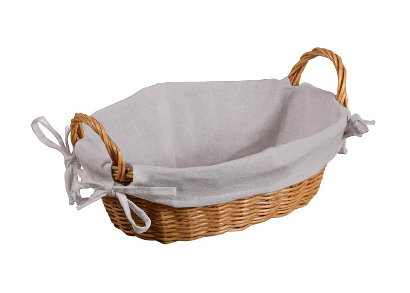 BROTKORB KUNSTSTOFF BESCHICHTET MIT INNENFUTTER 32X23X10CM KESPER Art.-Nr. 072273