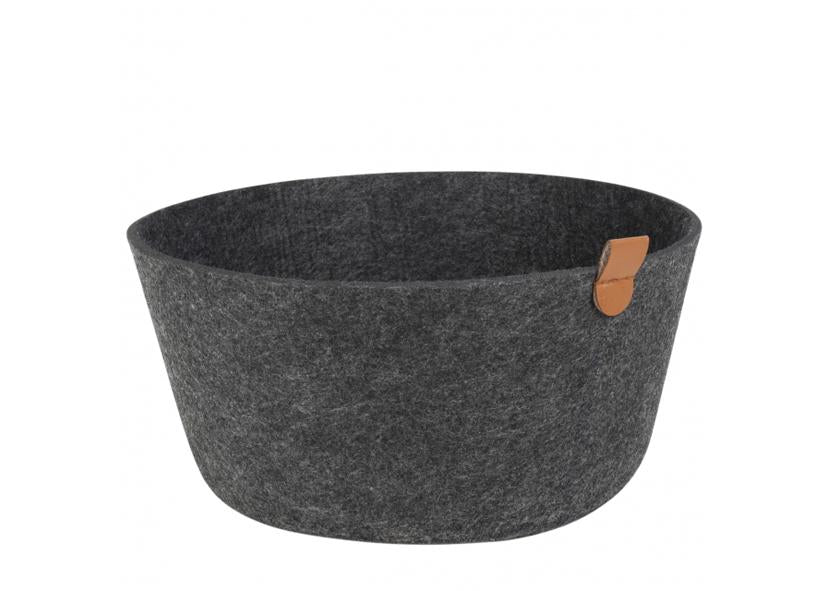 FILZ-RUNDKORB 24CM ANTHRAZIT &