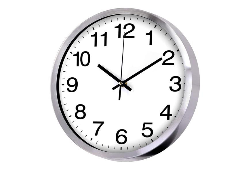 OROLOGIO DA MURO ACCIAIO INOSSIDABILE Ø35 CM EVA Cod. 073961