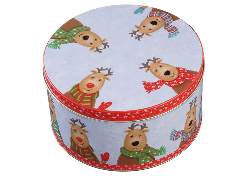 RUNDE KEKSDOSE "XMAS PARTY" Ø18XH9,5CM GAWOL
Art.-Nr. 076209