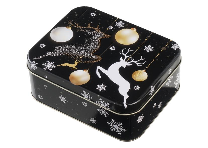 GEBÄCKDOSE RECHTECKIG „DEER BLACK G“ 14,7X11,5X5,7CM GAWOL Art.-Nr. 076211