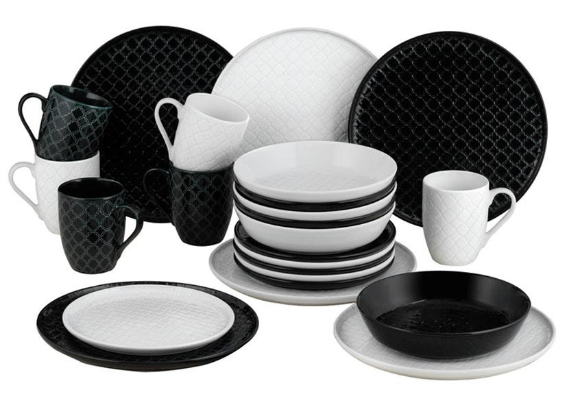 SERVIZIO TAVOLA PORCELLANA 24 PEZZI &