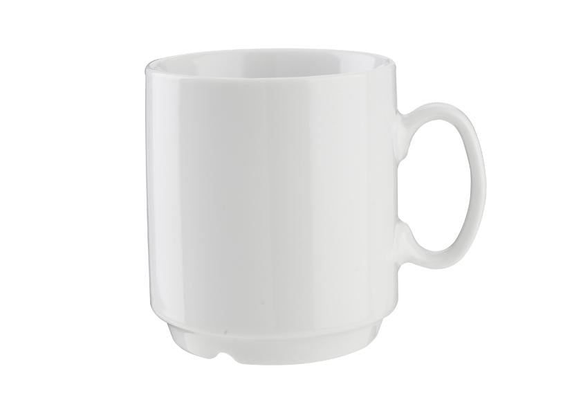 MUG PORCELLANA BIANCA 280ML IMPILABILE Cod. 089510