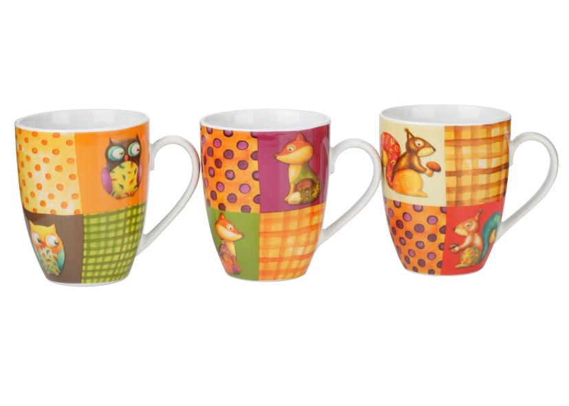 MUG PORCELLANA ANIMALI DEL BOSCO 330ML Cod. 089520