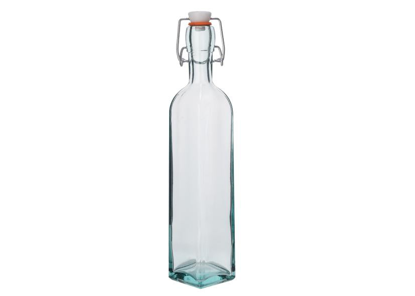 BOTTIGLIA VETRO+TAPPO ERMETICO QUADRA 300 CC Cod. 091967