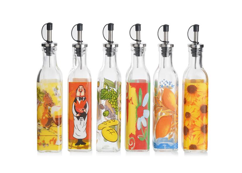 DEKORATIVE GLASÖLFLASCHE 270ML IM EVA-DISPLAY Art.-Nr. 092139