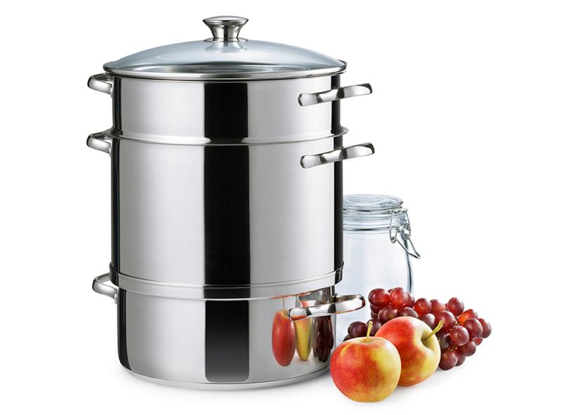 JUICE EXTRACTOR STAINLESS STEEL 10L INDUCTION 27CM KELOMAT
Code 101217