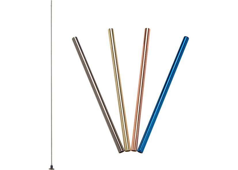 4 GERADE EDELSTAHLTRINKHALME 4 FARBEN+REINIGUNGSBÜRSTE Ø8 X 180MM LURCH
Art.-Nr. 101634