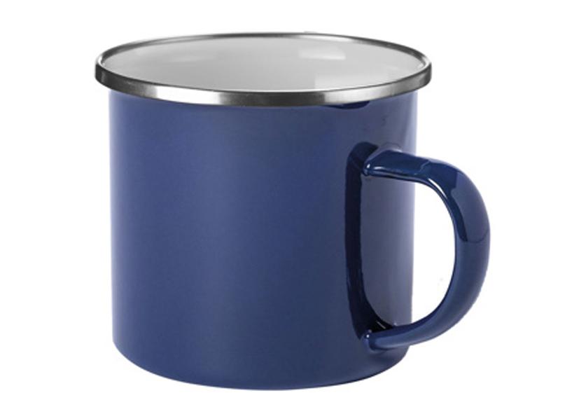 TAZZA SMALTO BLU BORDO ACCIAIO INOSSDIABILE 350ML WESTMARK
Cod. 101772