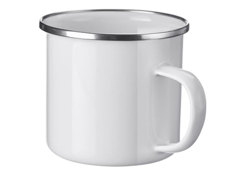 TAZZA SMALTO BIANCO BORDO ACCIAIO INOSSIDAB. 350ML WESTMARK
Cod. 101773