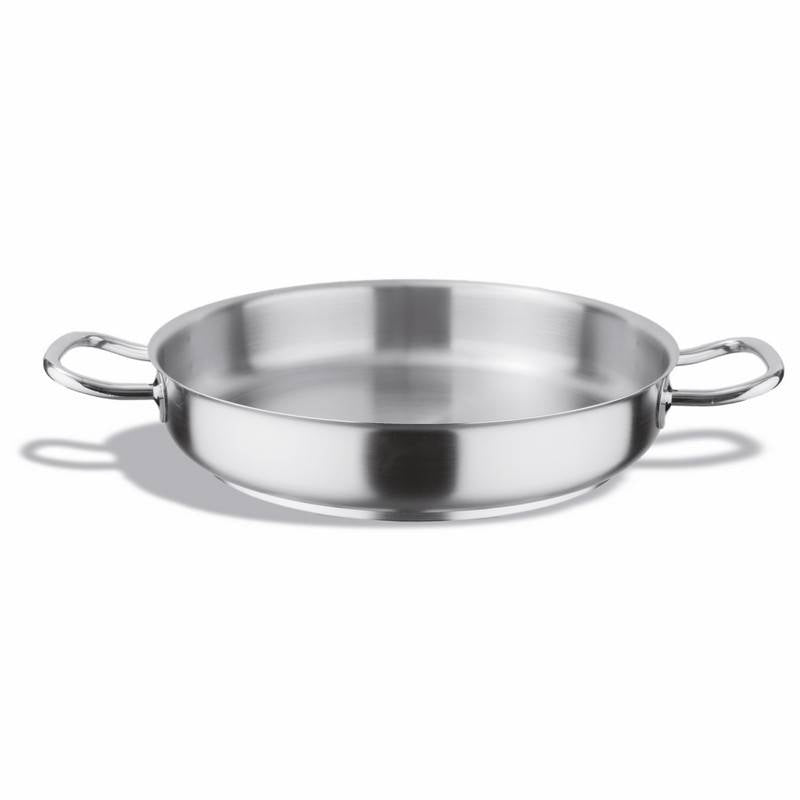 PAELLERA 2 MANIGLIE IN ACCIAIO INOX 30CM