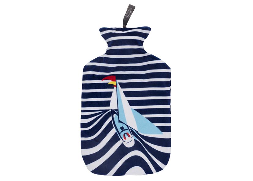 HOT WATER BOTTLE W/COVER SAILBOAT &