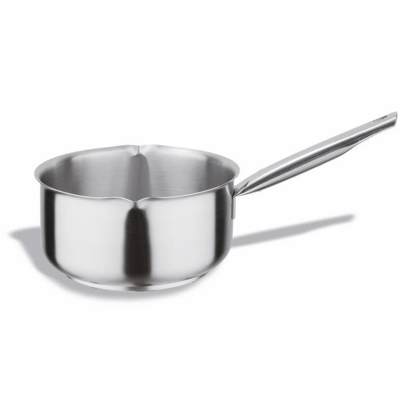EDELSTAHLKOCHTOPF MIT AUSGIESSNIPPEL 20CM