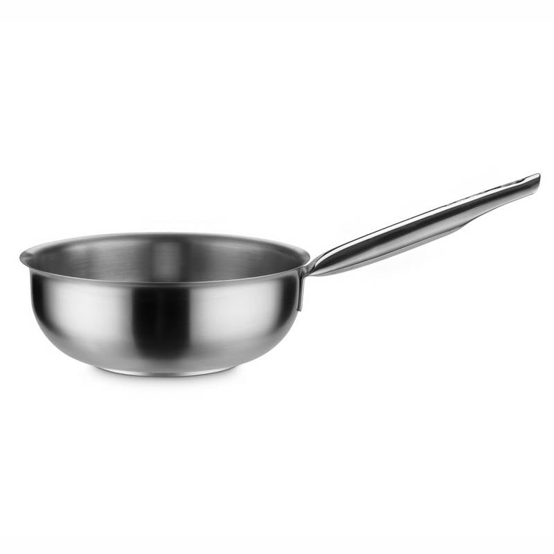 GEWÖLBTER EDELSTAHLTOPF 20CM