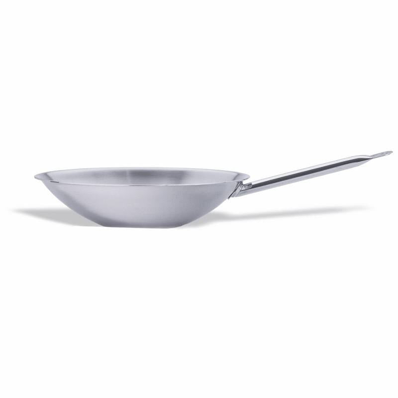 PADELLA IN ACCIAIO PER WOK, FONDO PIANO 36CM