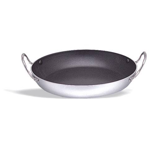 PAELLERA IN ALLUMINIO ANTIADERENTE CON MANICI ACCIAIO INOX 32CM