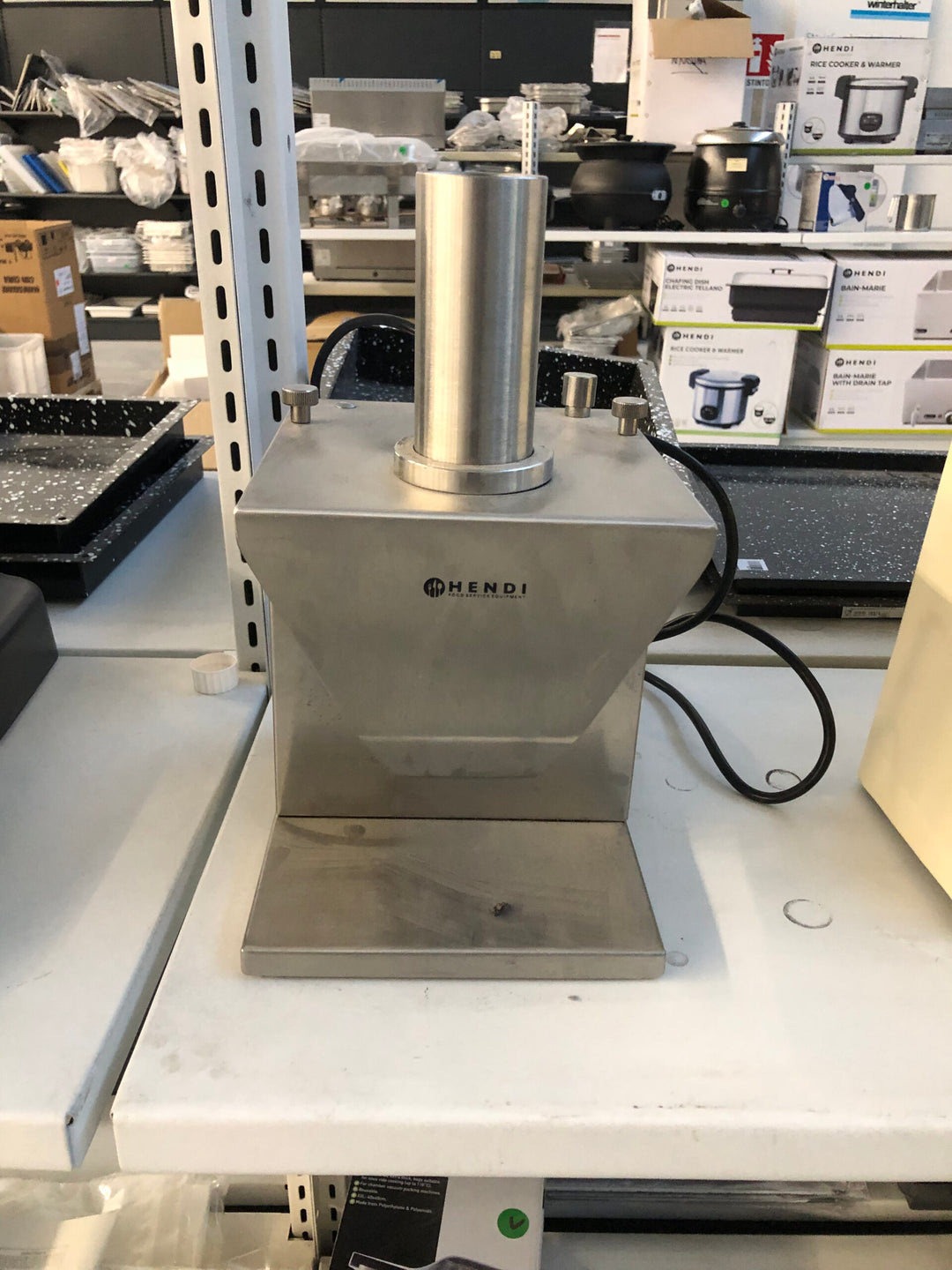 Affettatrice elettrica per salsicce nuova, HENDI, 255x187x(H)330mm