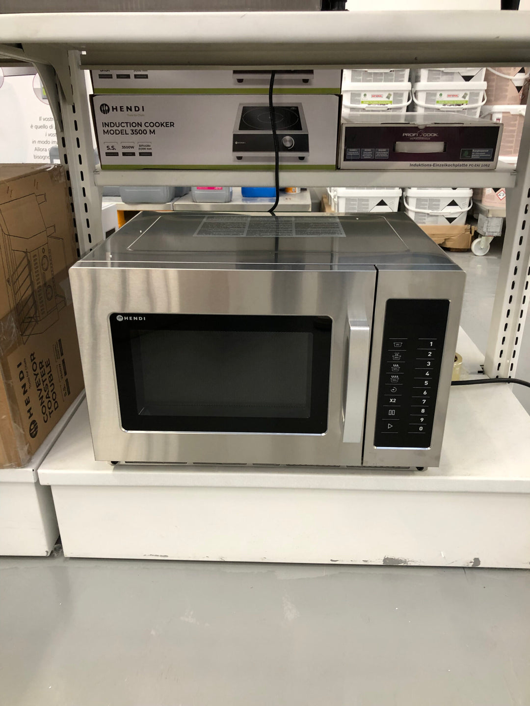 Microonde programmabile 1800W nuovo, HENDI, 572x520x(H)363mm