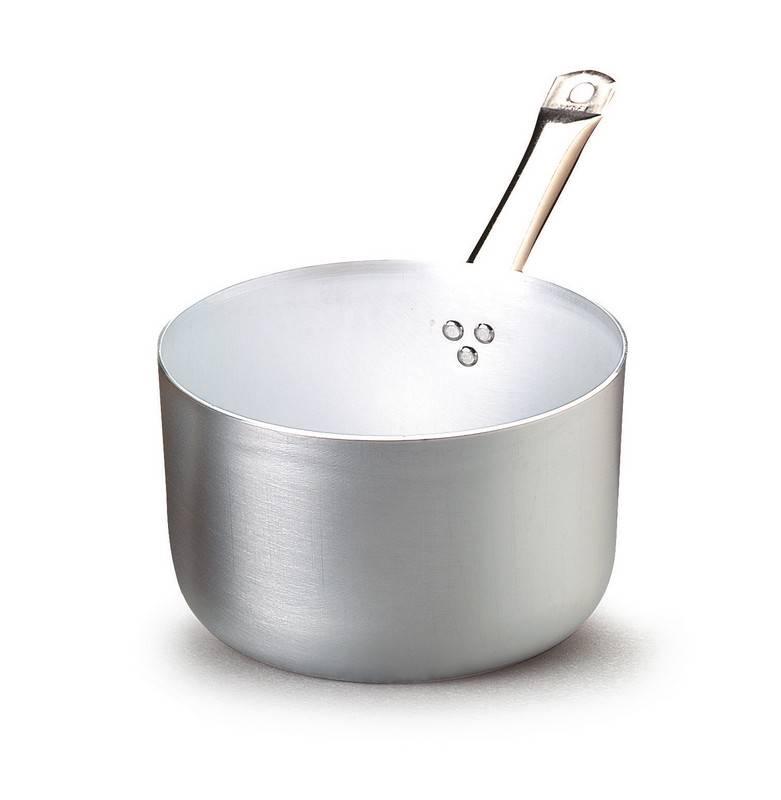 STIELKASSEROLLE HOCH 1 GRIFF ALUMINIUM FÜR INDUKTION 24CM