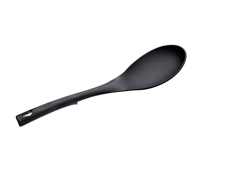 CUCCHIAIO RISO NYLON NERO 29 CM