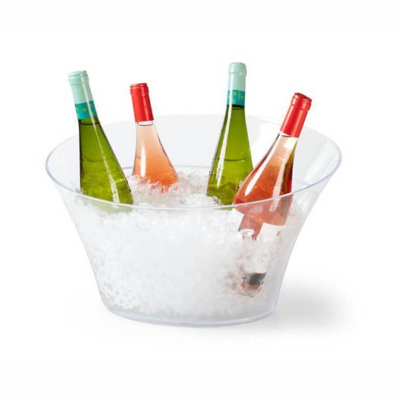 SECCHIELLO CHAMPAGNE ACRILICO OLVALE TRASP. 44,5X41,5X H25