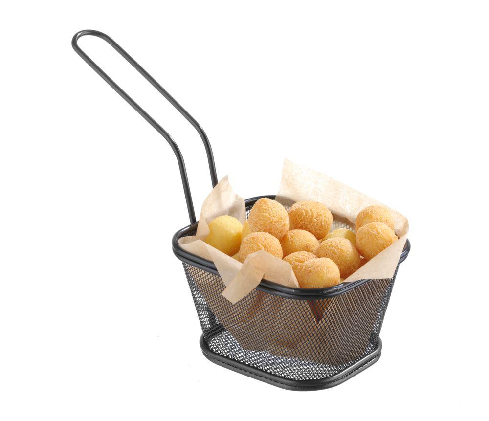 Stapelbare Frittierkörbe, schwarz, Klein, Art.-Nr. 425695