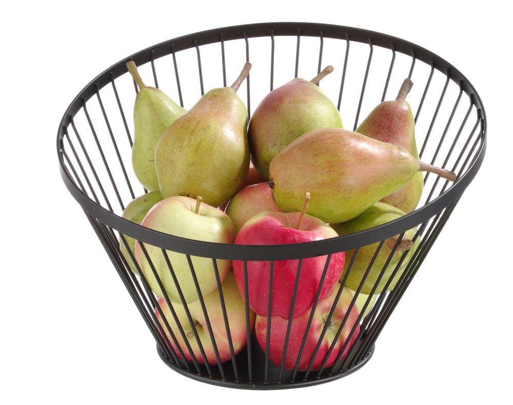 Black Rounded Fruit Basket Item No. 427071