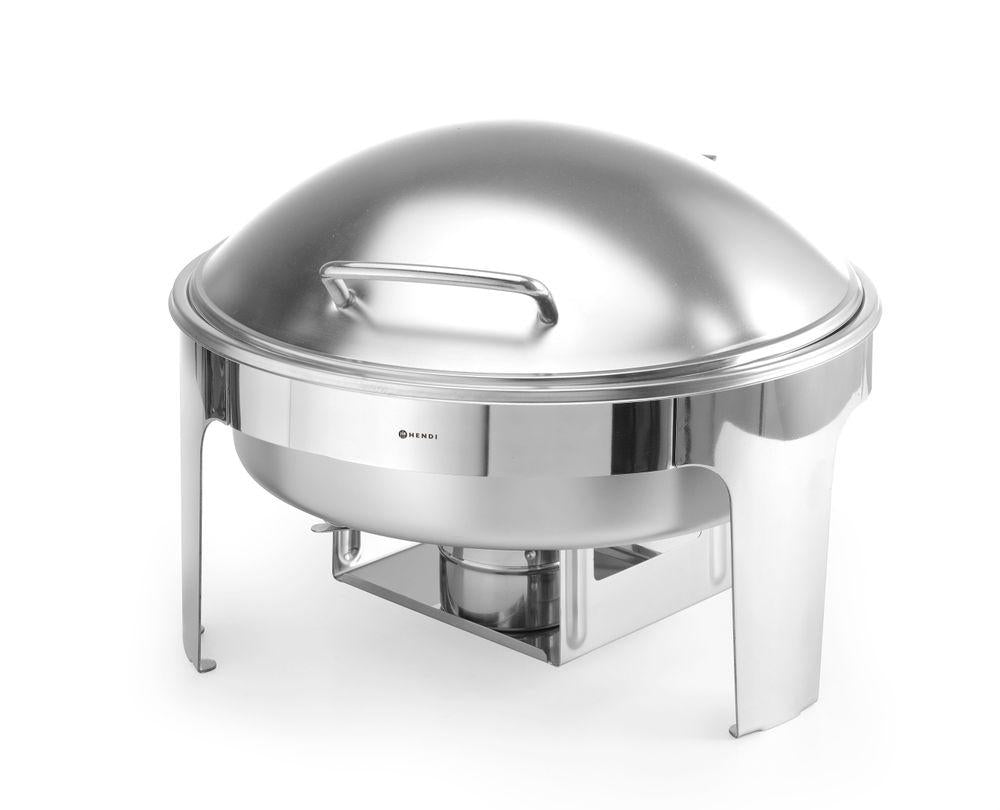 Round chafing dish satin finish Item no. 470282