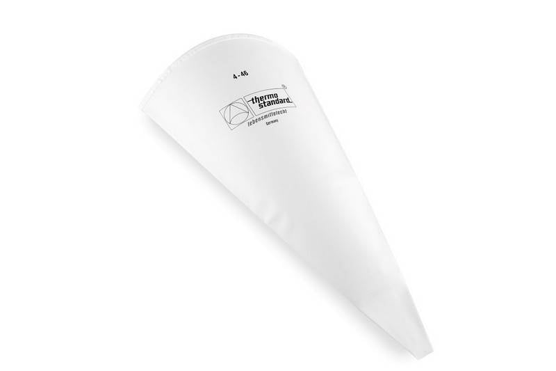 COTTON DECORATING BAG WITH REINFORCED TIP, ROLLED EDGE, AND LOOP 28CM