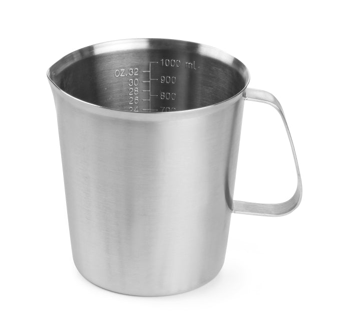Graduated stainless steel jug 1 l