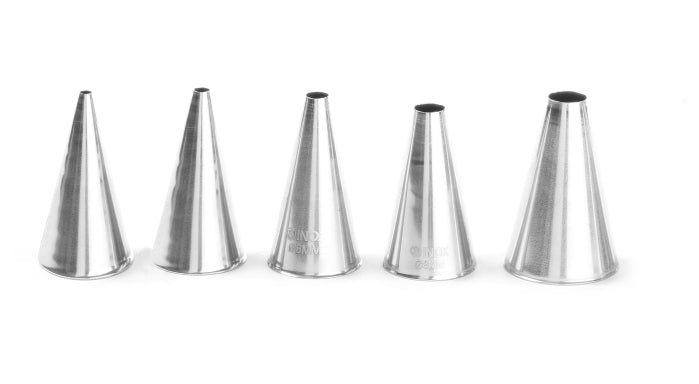 Bocchette da decorazione liscie (set da 5 pezzi)