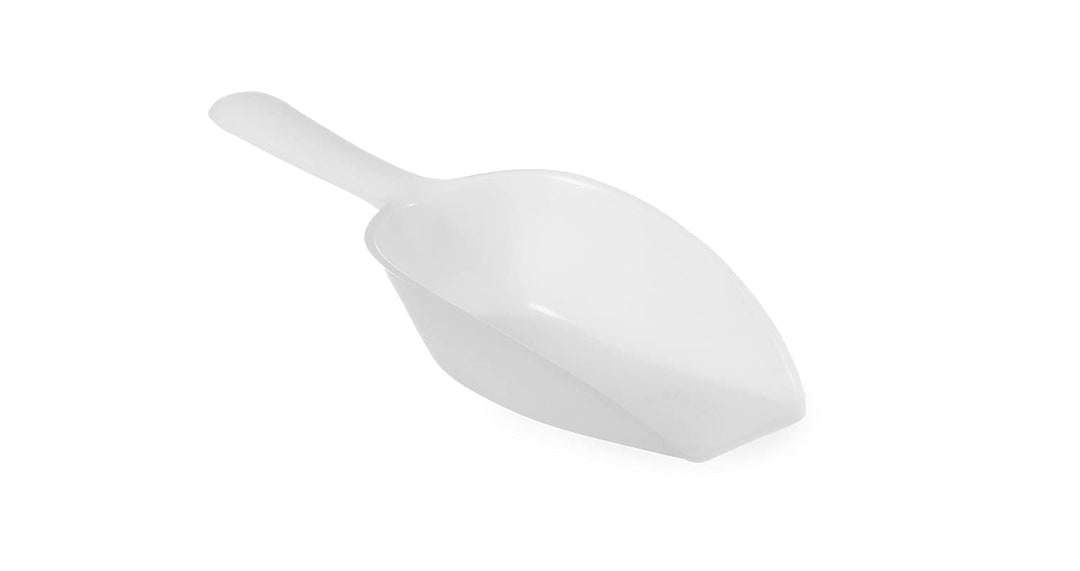 White polypropylene spatula 18.7 cm