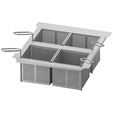 Rational Kit 4 cestelli porzionati 1/6 GN perforati + telaio per cestelli porzionati mod 2-XS Cod. 60.75.300
