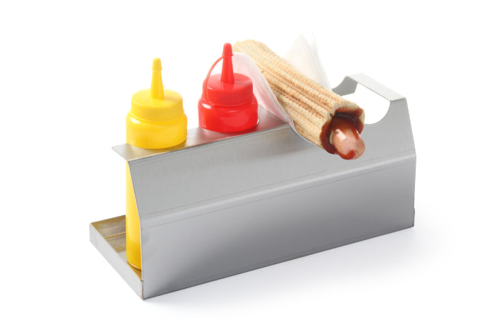 Supporto per hotdog e bottiglie