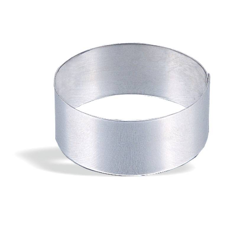ROUND STAINLESS STEEL ICE CREAM CAKE RING 8CM