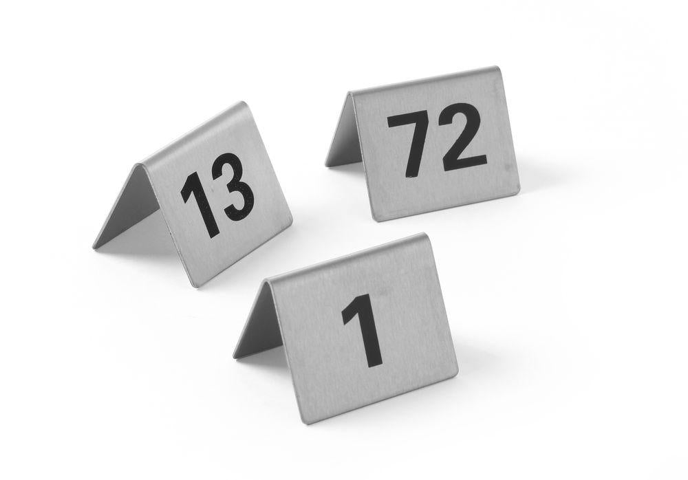 Table numbering plates Code 663899