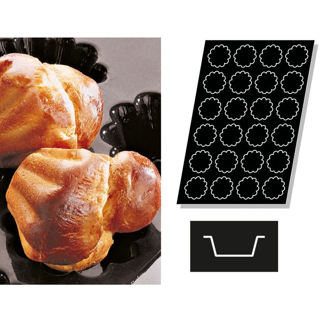 Stampo Fluted Brioches Cod. 47740-58