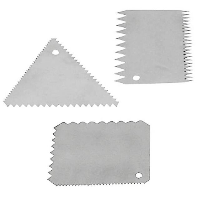 Set 3 Pz Raschietti A Pettine Cod. 47625-03