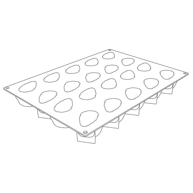 Gussform Erdbeere Cod. 47745-10