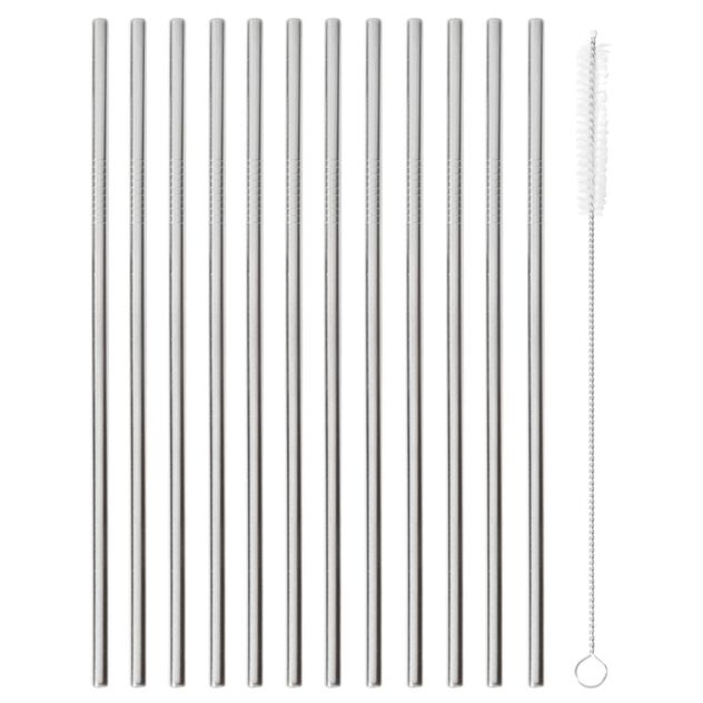 12 Straws Mm 6 H 215 with Brush Cod. 41490-00