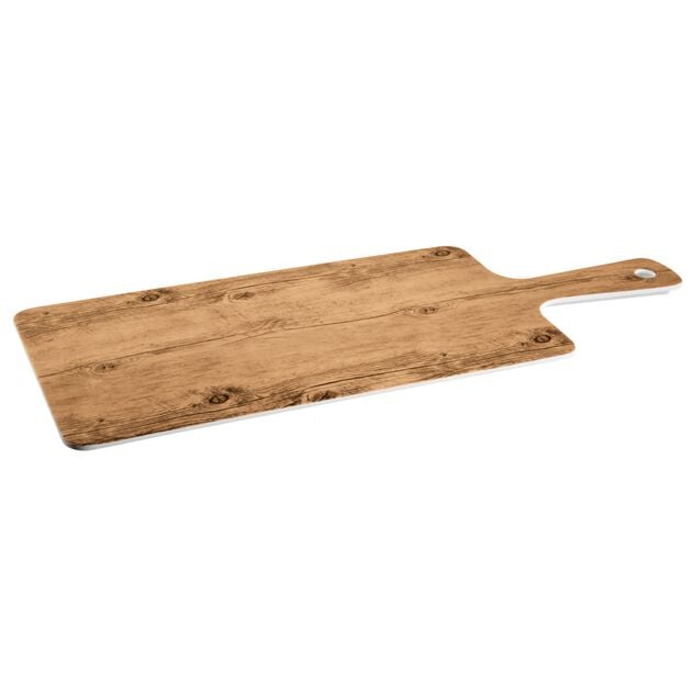 Tray W/Handle Cm 53X20X1.5 Easy Wood Effect Melamine Code 44473-07