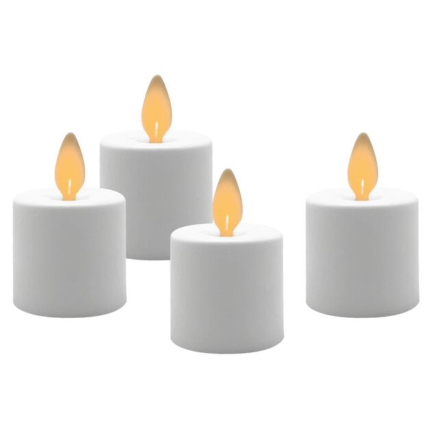 Set 4 Tea Light, Resina Cod. 42446-04
