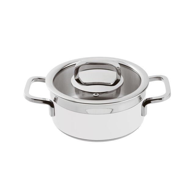 Low Casserole 2/M with Lid 16x8 cm 1.6 Liters Item 12303W16