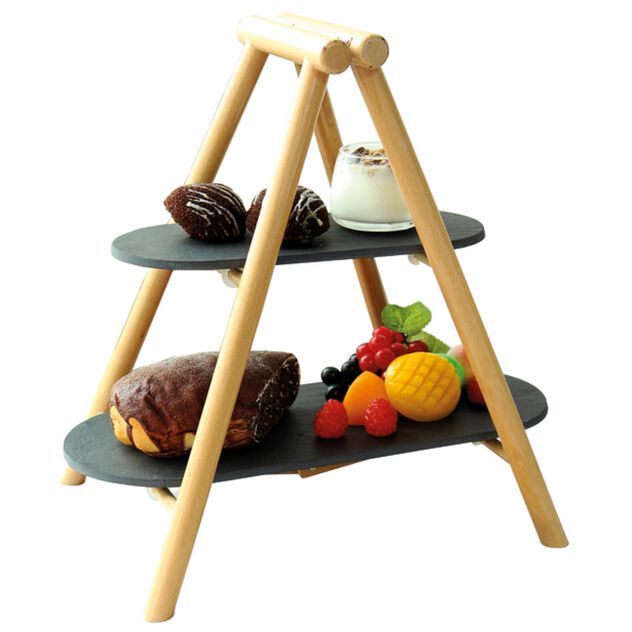 Etagere 2-stöckig 25x4,5x34,5 cm Art.-Nr. 41207-02