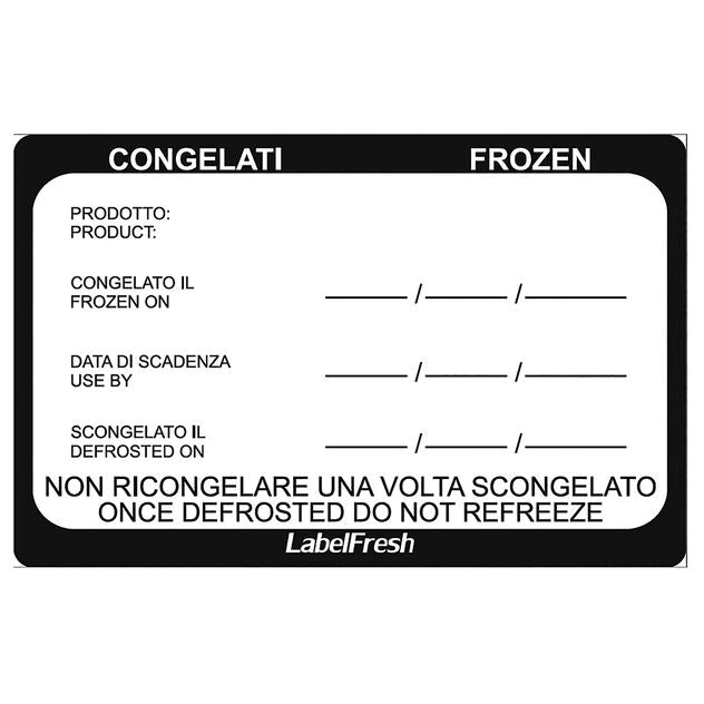 Etichette Frozen/Surgelati Cm 7X4,5 Cod. 44630-04